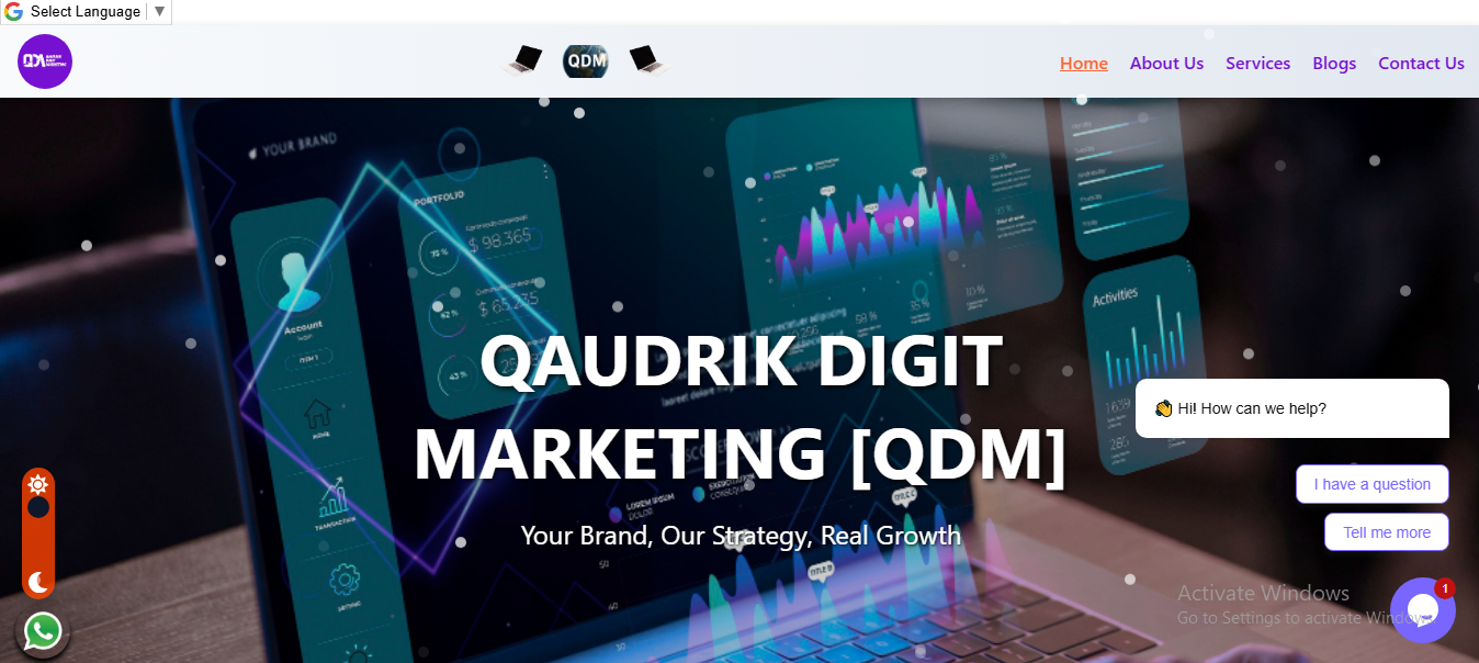 Screenshot of QAUDRIK DIGIT MARKETING (QDM)